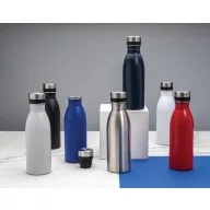   Sticla de apa bidon sport, Everestus, 42FEB230997, 500 ml, 21.5xØ6.6 cm, Otel, Albastru Navy