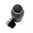 Sticla de apa bidon sport, Everestus, 42FEB230995, 500 ml, 21.5xØ6.6 cm, Otel, Negru