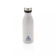   Sticla de apa bidon sport, Everestus, 42FEB231000, 500 ml, 21.5xØ6.6 cm, Otel, Alb