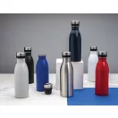 Sticla de apa bidon sport, Everestus, 42FEB231000, 500 ml, 21.5xØ6.6 cm, Otel, Alb