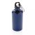 Bidon sport reutilizabil pentru apa, cu carabina, 21MAR1696, 400 ml, 7.5xØ 6.5 cm, Everestus, Aluminiu, Albastru