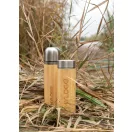 Sticla termos 320 ml, fara scurgeri, Everestus, JU076, bambus, maro