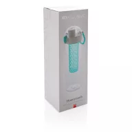   Sticla de apa 700 ml, infuzor in forma de fagure, XD, HB, tritan, silicon, turcoaz