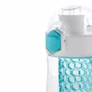 Sticla de apa 700 ml, infuzor in forma de fagure, XD, HB, tritan, silicon, turcoaz