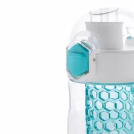   Sticla de apa 700 ml, infuzor in forma de fagure, XD, HB, tritan, silicon, turcoaz
