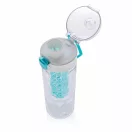 Sticla de apa 700 ml, infuzor in forma de fagure, XD, HB, tritan, silicon, turcoaz