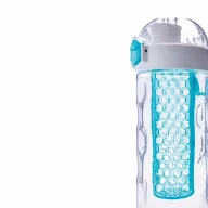   Sticla de apa 700 ml, infuzor in forma de fagure, XD, HB, tritan, silicon, turcoaz