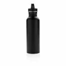 Sticla pentru apa rece, foarte usoara, 710 ml, Everestus, 9IA19179, Otel inoxidabil, Negru