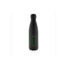 Bidon sport pentru apa, termoizolant, 21MAR1827, 500 ml, 25.8xØ 6.7 cm, Everestus, Otel, Polipropilena, Negru
