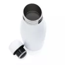 Bidon sport pentru apa, termoizolant, 21MAR1831, 500 ml, 25.8xØ 6.7 cm, Everestus, Otel, Polipropilena, Alb