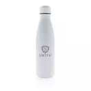 Bidon sport pentru apa, termoizolant, 21MAR1831, 500 ml, 25.8xØ 6.7 cm, Everestus, Otel, Polipropilena, Alb