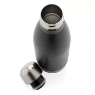   Sticla termos 500 ml, pentru calatorii, Everestus, 20IAN521, Otel, Polipropilena, Negru