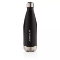   Sticla termos 500 ml, pentru calatorii, Everestus, 20IAN521, Otel, Polipropilena, Negru