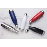   Sticla termos 500 ml, pentru calatorii, Everestus, 20IAN521, Otel, Polipropilena, Negru
