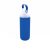 Bidon de apa 500 ml, sticla cu manson de silicon, Everestus, JU051, sticla, albastru