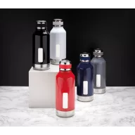   Termos 500 ml, fara scurgeri, Everestus, 9IA19364, Otel inoxidabil, Silicon, Alb