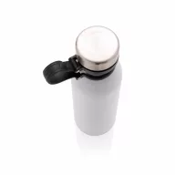   Termos 600 ml cu agatatoare, Everestus, 9IA19355, Otel inoxidabil, Silicon, Alb