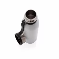   Termos 600 ml cu agatatoare, Everestus, 9IA19355, Otel inoxidabil, Silicon, Alb
