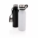 Termos 600 ml cu agatatoare, Everestus, 9IA19355, Otel inoxidabil, Silicon, Alb