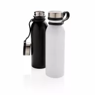   Termos 600 ml cu agatatoare, Everestus, 9IA19355, Otel inoxidabil, Silicon, Alb