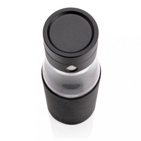 Sticla de apa sport, Ukiyo by AleXer, 22FEB1375, 600 ml, 7x5.5x23.5 cm, Sticla, Negru
