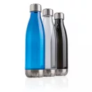 Sticla de apa, fara scurgeri, 21MAR1769, 500 ml, 26.2xØ 7.1 cm, Everestus, Plastic, Otel, Negru