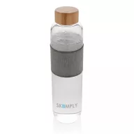   Sticla de apa sport, 750 ml, 26.5xø7 cm, Everestus, 20SEP0264, Sticla, Bambus, Transparent