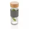 Sticla de apa cu infuzor, 360 ml, 20xø7.2 cm, Everestus, 20SEP0129, Sticla, Bambus, Transparent