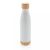 Sticla de apa sport, Everestus, 18SEP3093, 700 ml, 7x7x27x Ø7 cm, Otel, Bambus, Alb