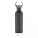 Sticla de apa, sport, Everestus, 2707259, Otel, Bambus, 700 ml, 7.1x7.1x24xø7.1 cm, Gri