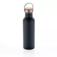   Sticla de apa, sport, Everestus, 2707257, Otel, Bambus, 700 ml, 7.1x7.1x24xø7.1 cm, Albastru