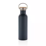   Sticla de apa, sport, Everestus, 2707257, Otel, Bambus, 700 ml, 7.1x7.1x24xø7.1 cm, Albastru