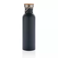   Sticla de apa, sport, Everestus, 2707257, Otel, Bambus, 700 ml, 7.1x7.1x24xø7.1 cm, Albastru
