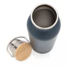 Sticla de apa, sport, Everestus, 2707257, Otel, Bambus, 700 ml, 7.1x7.1x24xø7.1 cm, Albastru