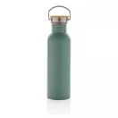 Sticla de apa, sport, Everestus, 2707258, Otel, Bambus, 700 ml, 7.1x7.1x24xø7.1 cm, Verde