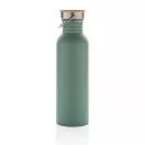 Sticla de apa, sport, Everestus, 2707258, Otel, Bambus, 700 ml, 7.1x7.1x24xø7.1 cm, Verde