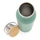 Sticla de apa, sport, Everestus, 2707258, Otel, Bambus, 700 ml, 7.1x7.1x24xø7.1 cm, Verde