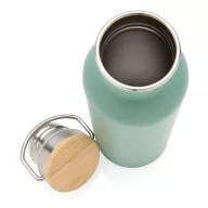   Sticla de apa, sport, Everestus, 2707258, Otel, Bambus, 700 ml, 7.1x7.1x24xø7.1 cm, Verde