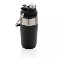   Termos, Everestus, 22FEB1251, 500 ml, 9.8x8.6x21.2xØ 8.6 cm, Otel, Negru