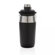   Termos, Everestus, 22FEB1251, 500 ml, 9.8x8.6x21.2xØ 8.6 cm, Otel, Negru
