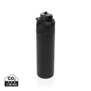 Sticla de apa sport, 700 ml, 2502E15313, Everestus, 27.4 x ⌀7.5 cm, Otel, Negru
