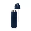 Sticla de apa, Everestus, 2610E18364, 720 ml, 27.4xØ7.5 cm, Otel inoxidabil, Polipropilena, Albastru Navy