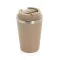 Cana de voiaj, Everestus, 2610E18482, 350 ml, 14.5xØ9 cm, Otel inoxidabil, Polipropilena, Bej Greige
