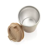   Cana de voiaj, Everestus, 2610E18482, 350 ml, 14.5xØ9 cm, Otel inoxidabil, Polipropilena, Bej Greige