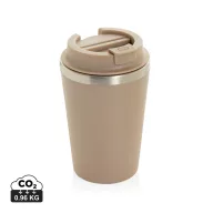   Cana de voiaj, Everestus, 2610E18482, 350 ml, 14.5xØ9 cm, Otel inoxidabil, Polipropilena, Bej Greige