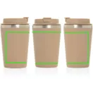 Cana de voiaj, Everestus, 2610E18482, 350 ml, 14.5xØ9 cm, Otel inoxidabil, Polipropilena, Bej Greige