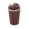 Cana de voiaj, Everestus, 2610E18483, 350 ml, 14.5xØ9 cm, Otel inoxidabil, Polipropilena, Rosu
