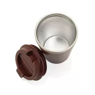   Cana de voiaj, Everestus, 2610E18483, 350 ml, 14.5xØ9 cm, Otel inoxidabil, Polipropilena, Rosu