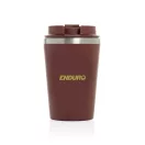 Cana de voiaj, Everestus, 2610E18483, 350 ml, 14.5xØ9 cm, Otel inoxidabil, Polipropilena, Rosu