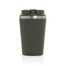 Cana de voiaj, Everestus, 2610E18481, 350 ml, 14.5xØ9 cm, Otel inoxidabil, Polipropilena, Verde